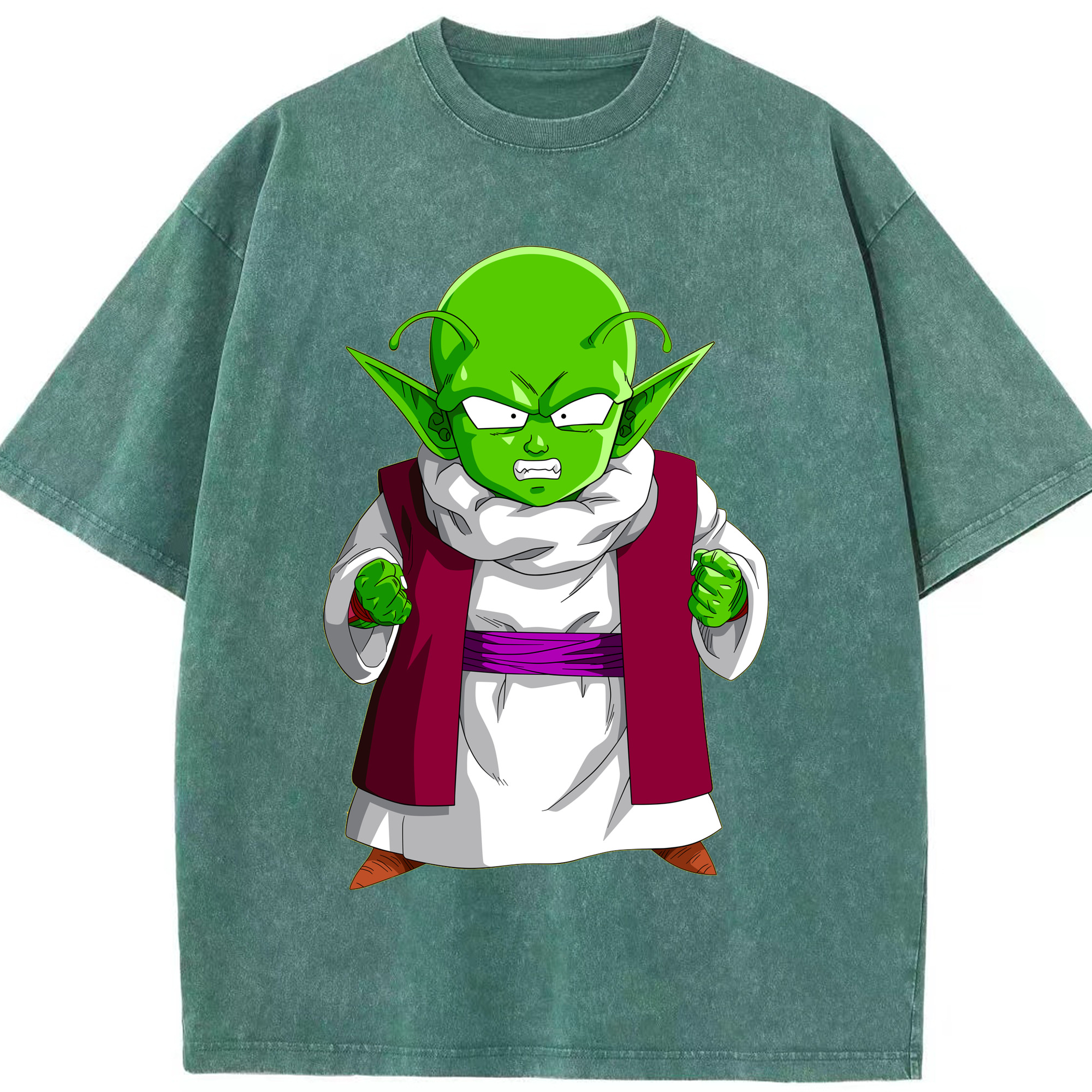 （画像用） ドラゴンボール ピッコロ DRAGON BALL Piccolo 綿100% ヴィンテージ風 半袖Tシャツ（フロントプリント）